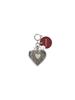 Vunque Heart Memory Leather Charm Piccolo (Heart Memory Leather Charm Piccolo) Topo Red