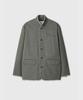 Divein Cut Off Tailored Jacket (Khaki)