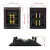 Professional Speaker Box Rear Back Panel Wiring Terminal Plugs Square Boxes With Banana Jack Subwoofer Speaker Terminal