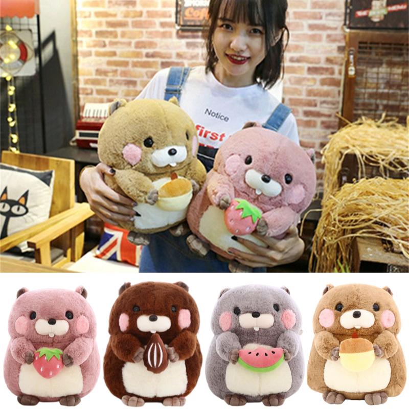 Toy Groundhog Plush Cartoon Plushie Soft Cushion Pillow Home Decor Kids Gifts