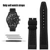 Nylon Rubber Watch Strap For IWC Pilot Spade A Mark 18 Portuguese Blue Band FOLDING CLASP Canvas Men's Watch Chain 20MM Bracelet