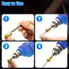 6pcs Magnetic Bit Holder Set, Non-Slip Magnetic Screw Ring Bits, Alloy Electromagnetic Rings, for 1/4" Hex Screwdriver & Power Bits