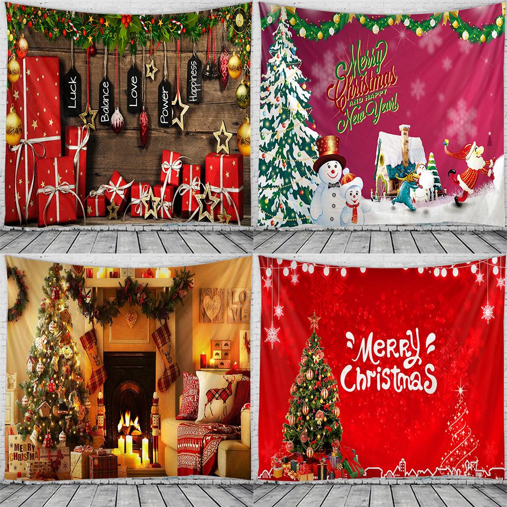 

Christmas home decoration tapestry Christmas bedroom dormitory decoration tapestry Christmas party decoration background cloth
