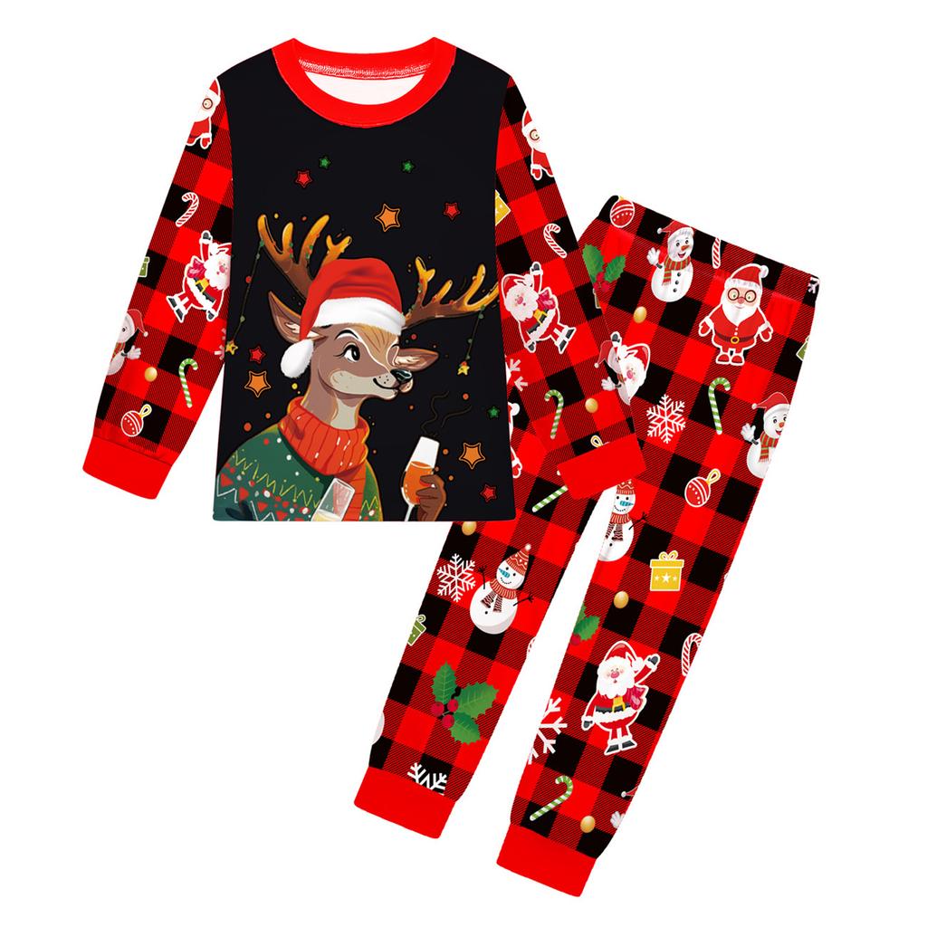 Children's Fashion Suit Skirt Round Neck Long Sleeve Top Pants