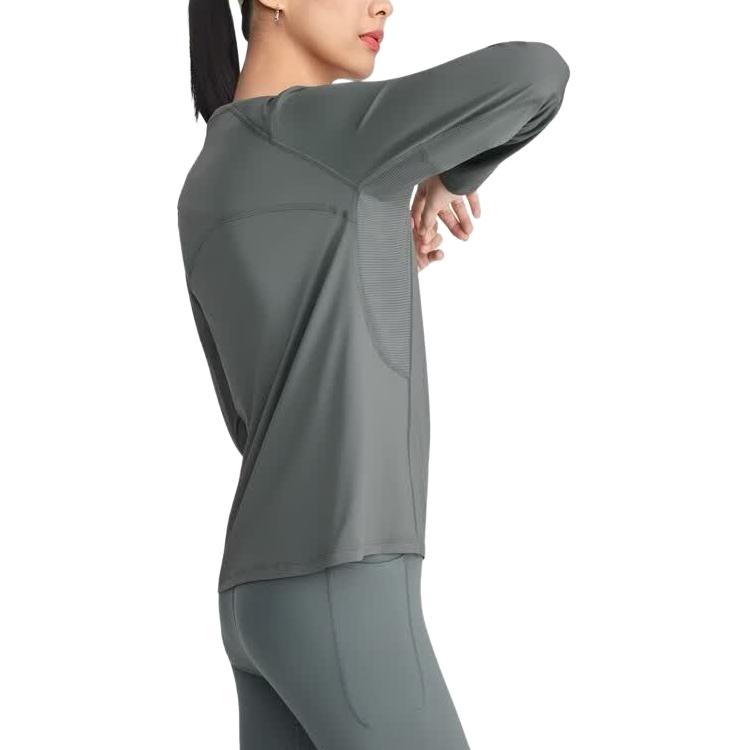 Under Armour Sleek Lightweight Comfortable Breathable Training Long Sleeve T-Shirt Women tops 6014347-709