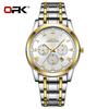 OPK Brand Steel Belt Dual Calendar MEN'S Quartz Watch 8119
