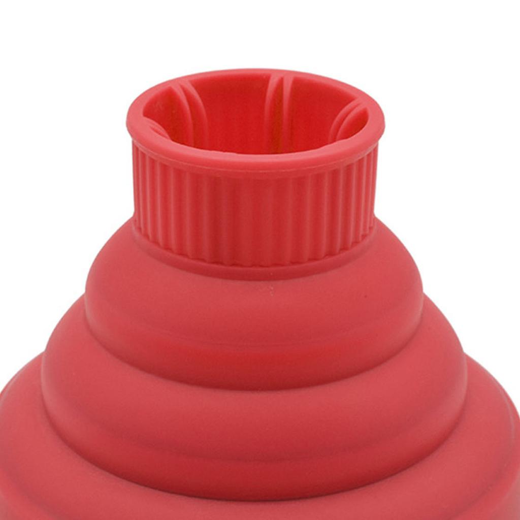 Silicone Collapsible Hair Dryer Diffuser Travel Portable Folding Blow Dryer Diffuser Attachment Red