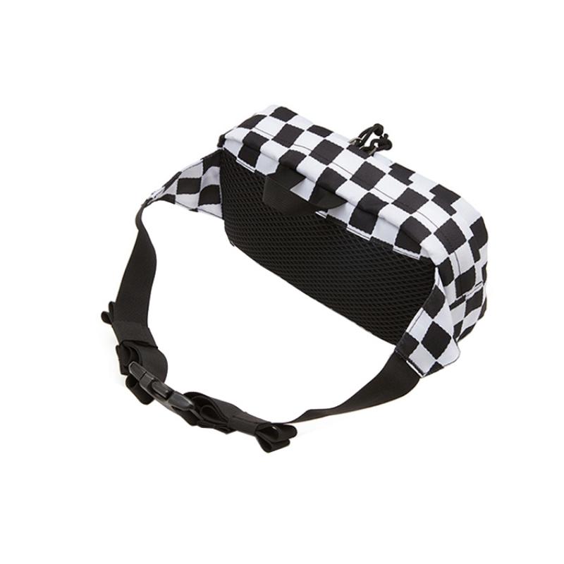 Vans SpongeBob, Collaboration Nylon Sling Bag, Fanny Pack Unisex Black White Vans VN0A4RWYQ7Y