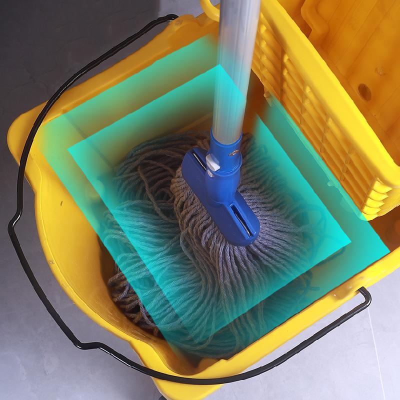 New Year Promotion 32-liter Mopping Bucket, Commercial Mop Bucket, Side Press Cleaning Wringer, Portable Trolley On Wheels