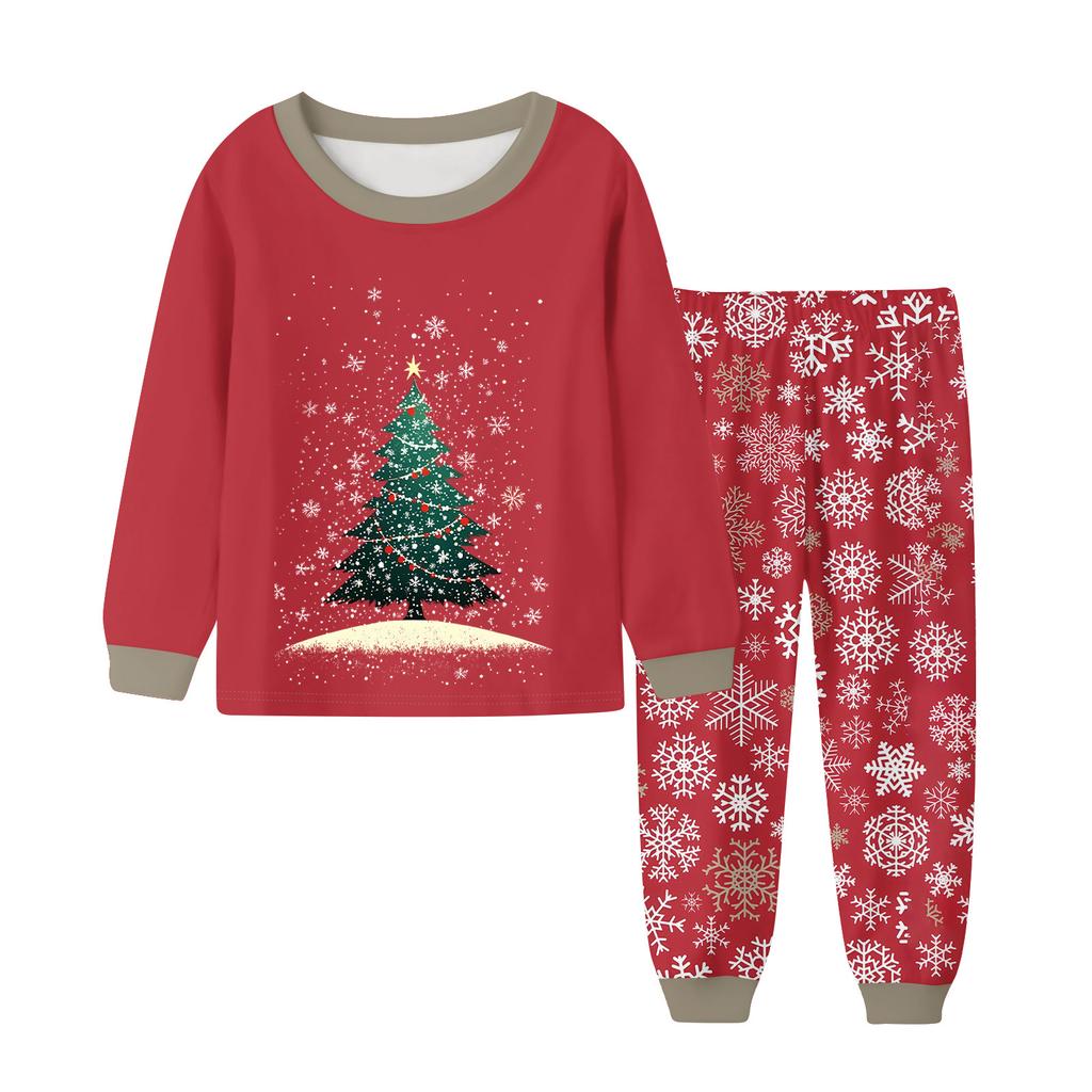 Dětský módní oblek Sukně Kulatý výstřih Top s dlouhým rukávem Kalhoty