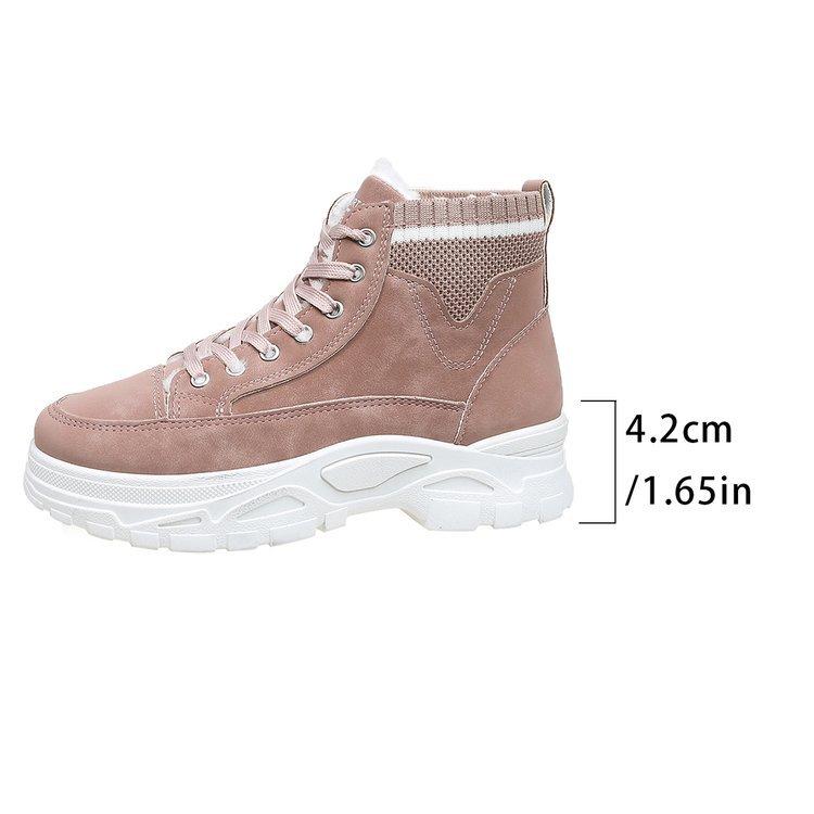 

Large size snow boots women s autumn and winter new fleece thickened large size hiking boots sneakers women 45