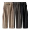 Spring 2026 Temperament Straight-Leg Wide-Leg Casual Pants with Belt