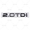 ABAB1 3D 1.6 1.9 2.0 3.0 4.0 TDI Car Trunk ABS Badge Emblem For Car Rear Tailgate Adhesive Badge Sticker for A4 A5 A6 A7 A8 Q3 Q5 Q7