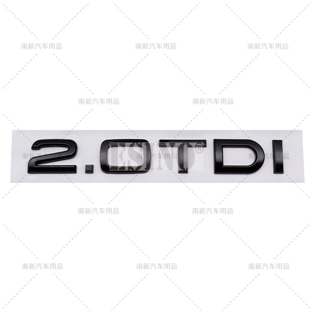 ABAB1 3D 1.6 1.9 2.0 3.0 4.0 TDI Car Trunk ABS Badge Emblem For Car Rear Tailgate Adhesive Badge Sticker for A4 A5 A6 A7 A8 Q3 Q5 Q7
