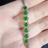 Green Jade Egg-Shaped Bracelet - High-Quality, Light-Reflecting, Best-Selling Jewelry 