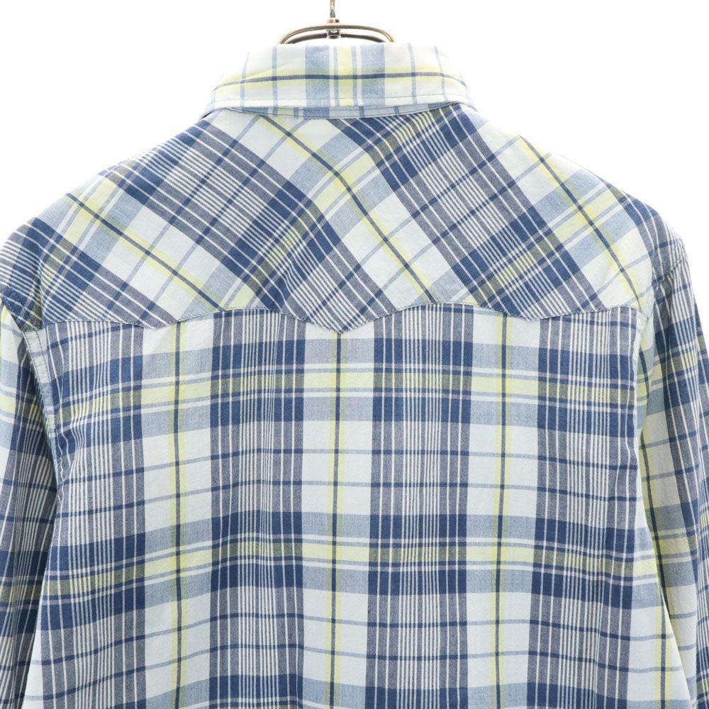 RRL Check Pattern Long Sleeve Western York Button Down Shirt Men's Used