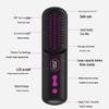 Wireless LCD Straightening Comb with Negative Ion Technology - Dual Use for Straightening & Curling