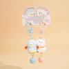 Design Cute Pet Sticker Magnetic Pair Buckle Baimao Keychain Super Cute Resin Doll Couple Accessories Bag Hanging