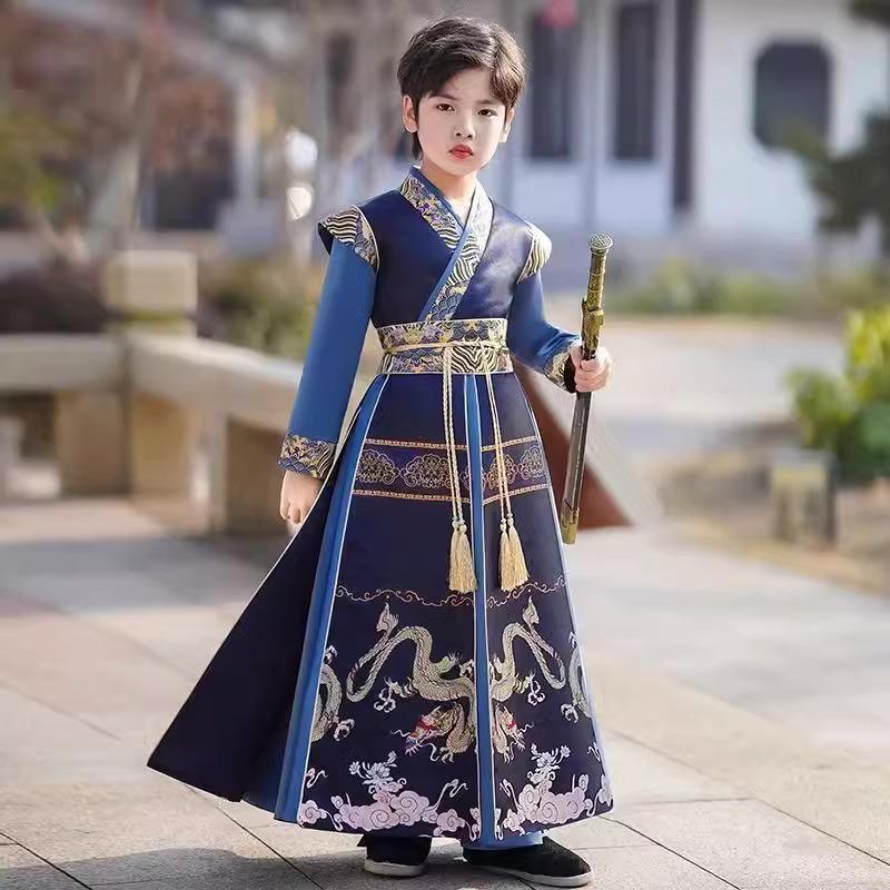 2026 New Style Boys' Hanfu: Handsome Tang Suit for Spring/Autumn