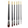 6 db Akril Festőecset Készlet Kezdőknek Sima Festéshez Vastagított DIY Nejlon Szőr Festőecsetek Köröm-, Arc-festéshez