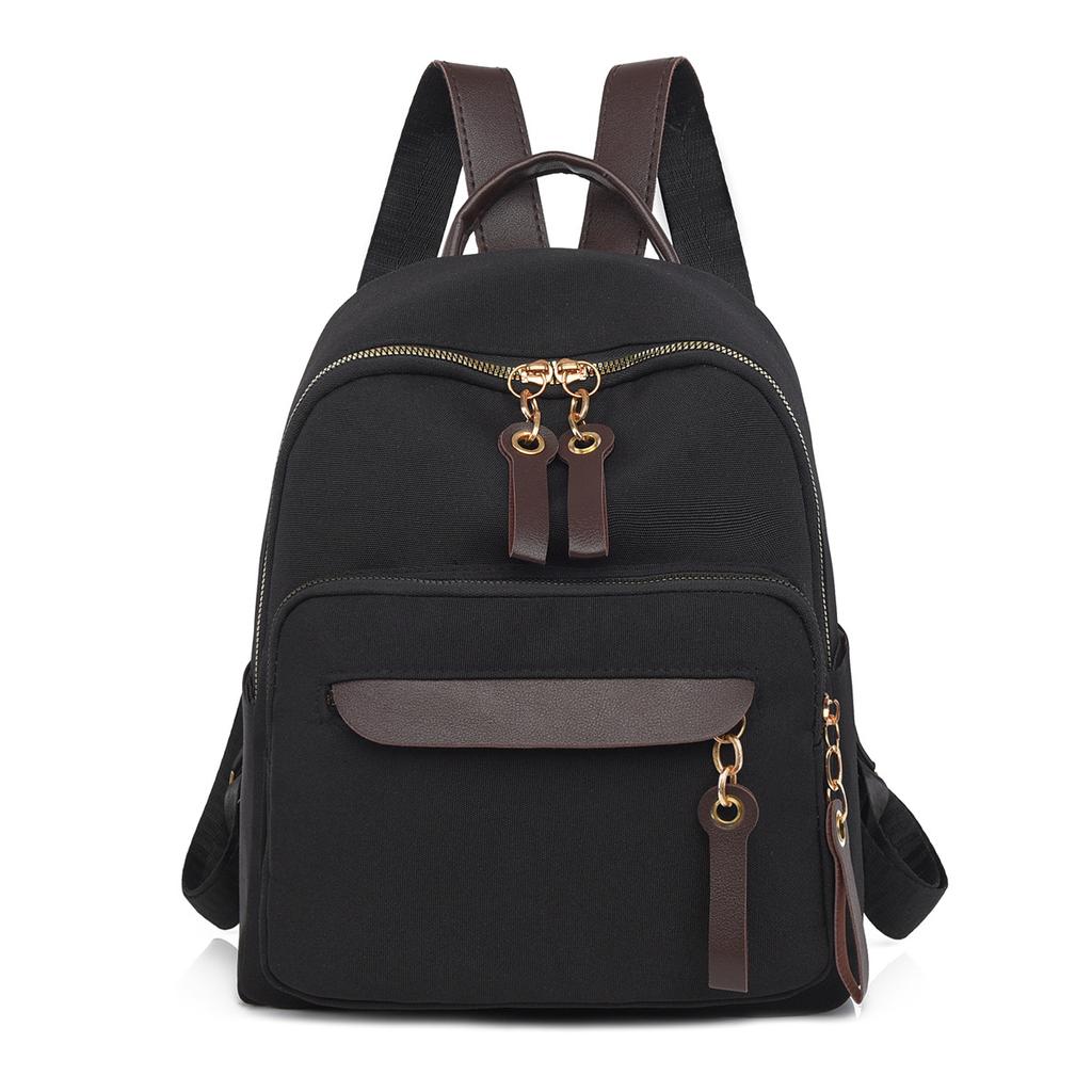 Oxford Backpack Women's Travel Backpack Large Capacity Color Block Student Schoolbag