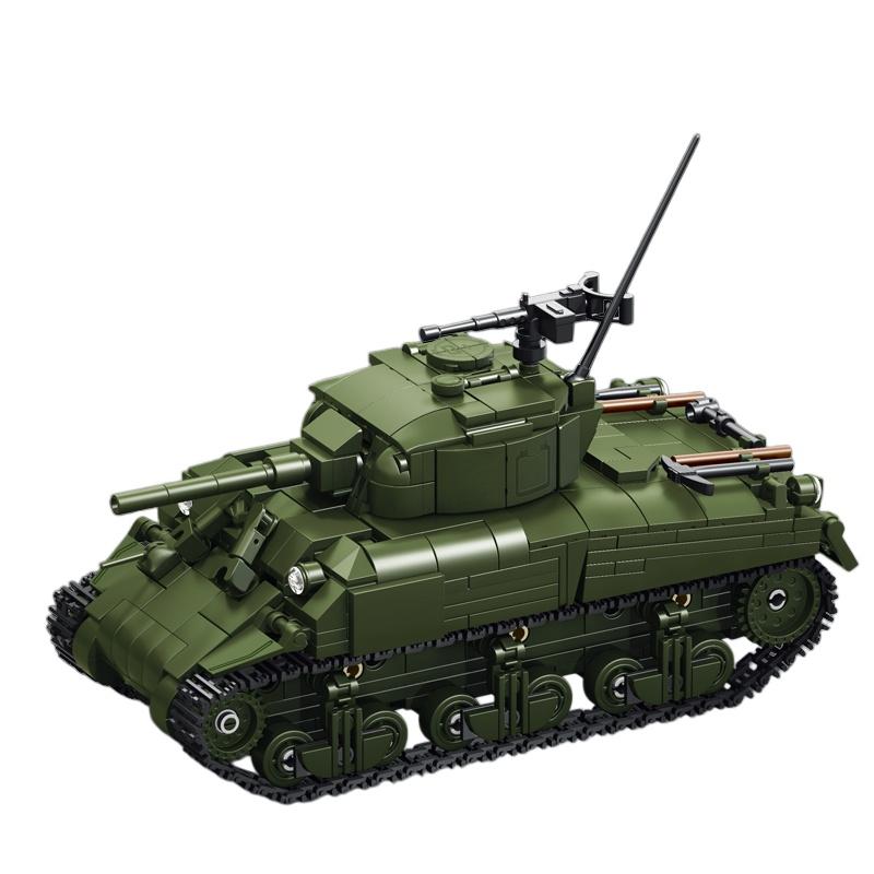 M4A1 Battle Tanks MOC Assembly Building Block Model Tanks Model Set DIY Handcraft Ornament Display Decor Holiday Birthday Gifts