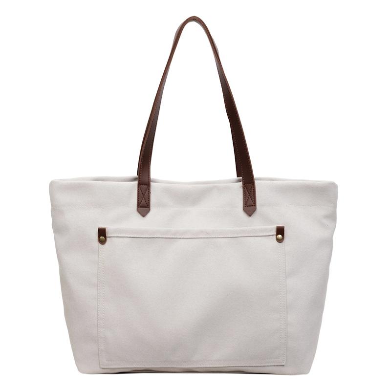 Commuting Tote Bag for Work, Single-shoulder Bag, Large-capacity Casual Retro Underarm Bag