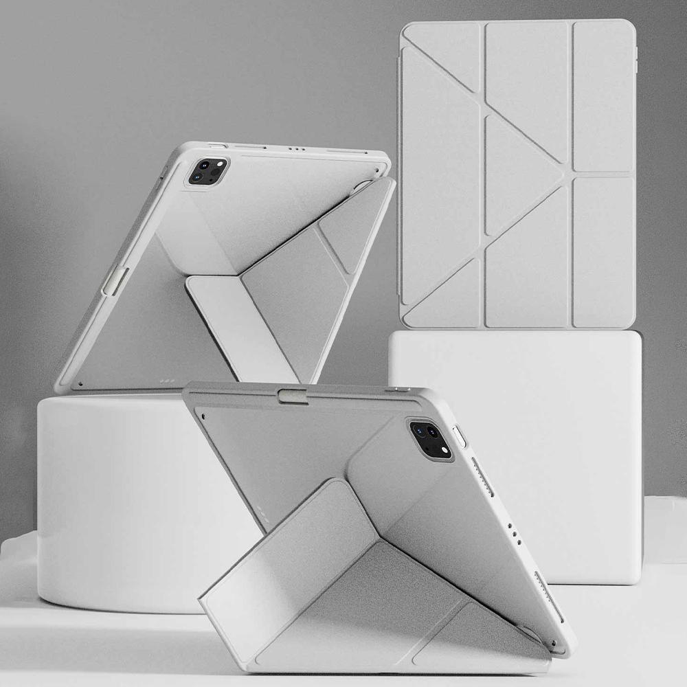 Transparent Acrylic Case for iPad 10th Support Mutil Angles Folding Y-Shaped Stand Cover For iPad (A16) 11in with Pencil Holder