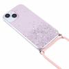 AW Series for iPhone 15 Case Sparkle Epoxy TPU Phone Cover with Lanyard