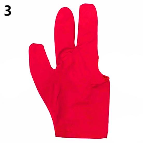 Spandex Snooker Billiard Cue Glove Pool Left Hand Open Three Finger Accessory