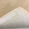 Senko Tiny Leaf Long Toilet 75 X Cotton Simple 13963 Mat, Approx. 60cm, Blend, Embroidered, Design, Beige,