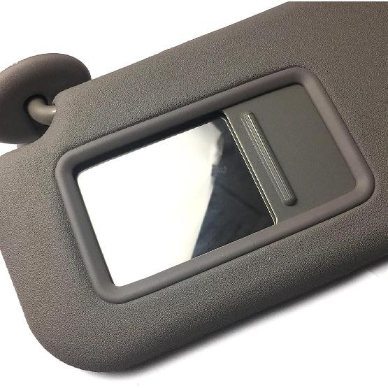 Dark Gray Interior Sun Visor with Mirror Compatible for Toyota Yaris 2008-2013 Left Side(Left)