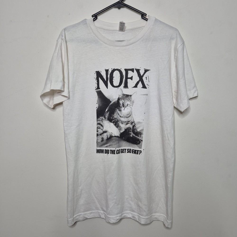 NOFX How Did the Cat get so FAT TShirt Size S American Punk Rock Band Music Unisex T-Shirt