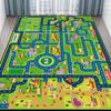 Thickened Children City Road Play Rug Decoration Home Fluffy Soft Living Room Carpet Bedroom Bedside Baby Crawling Mat Kids Gift
