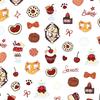 Bestseller 3D Chocolate Dessert Nail Art Stickers - Waterproof DIY Embossed Decals.