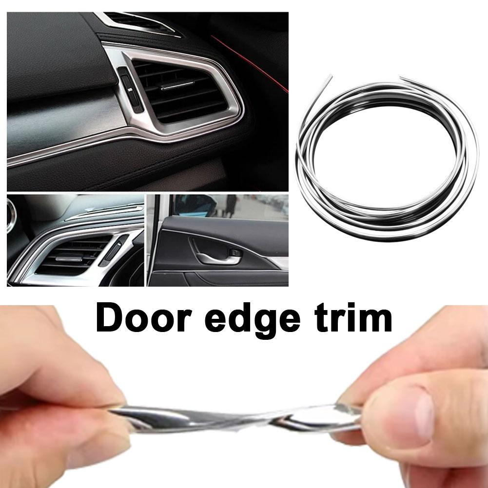 6M Car Air Vent Trim Strip U-Shaped Air Conditioning Protector Guard Grille Strip Scratch DIY Decorative Vent Strip Edge D2Z8