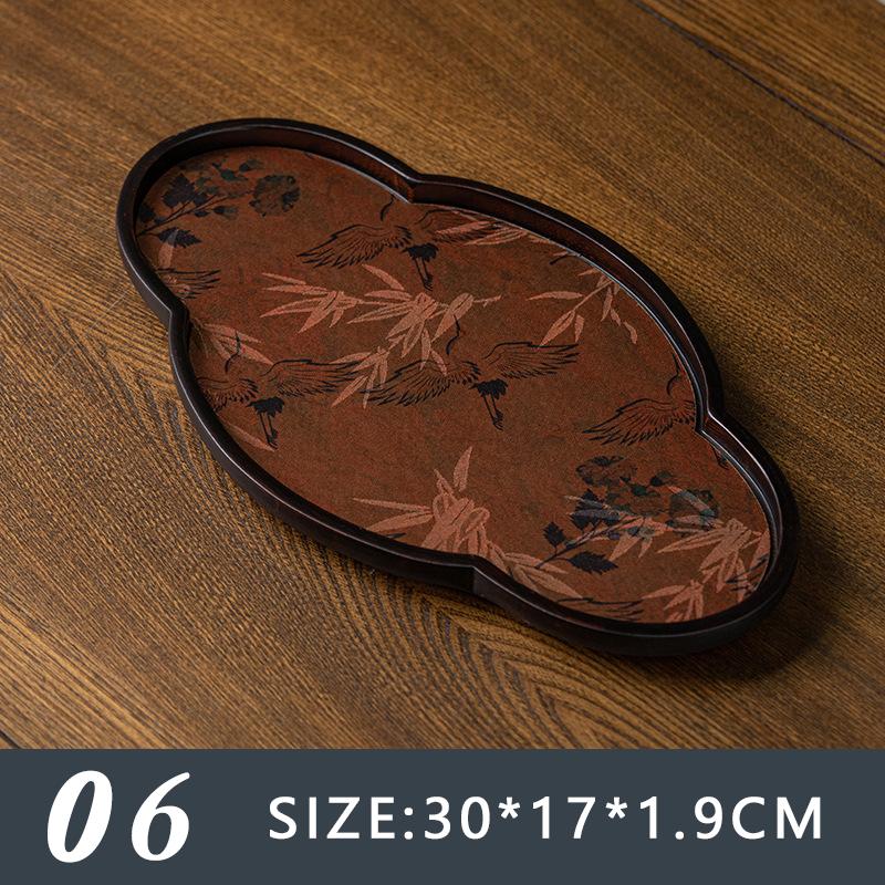 Retro Chinese Ancient Style Bamboo Tea Tray Ceremony Dry Bubble Tray Kung Fu Tea Ceremony Accessories Coffee Table Zen Tea Mat