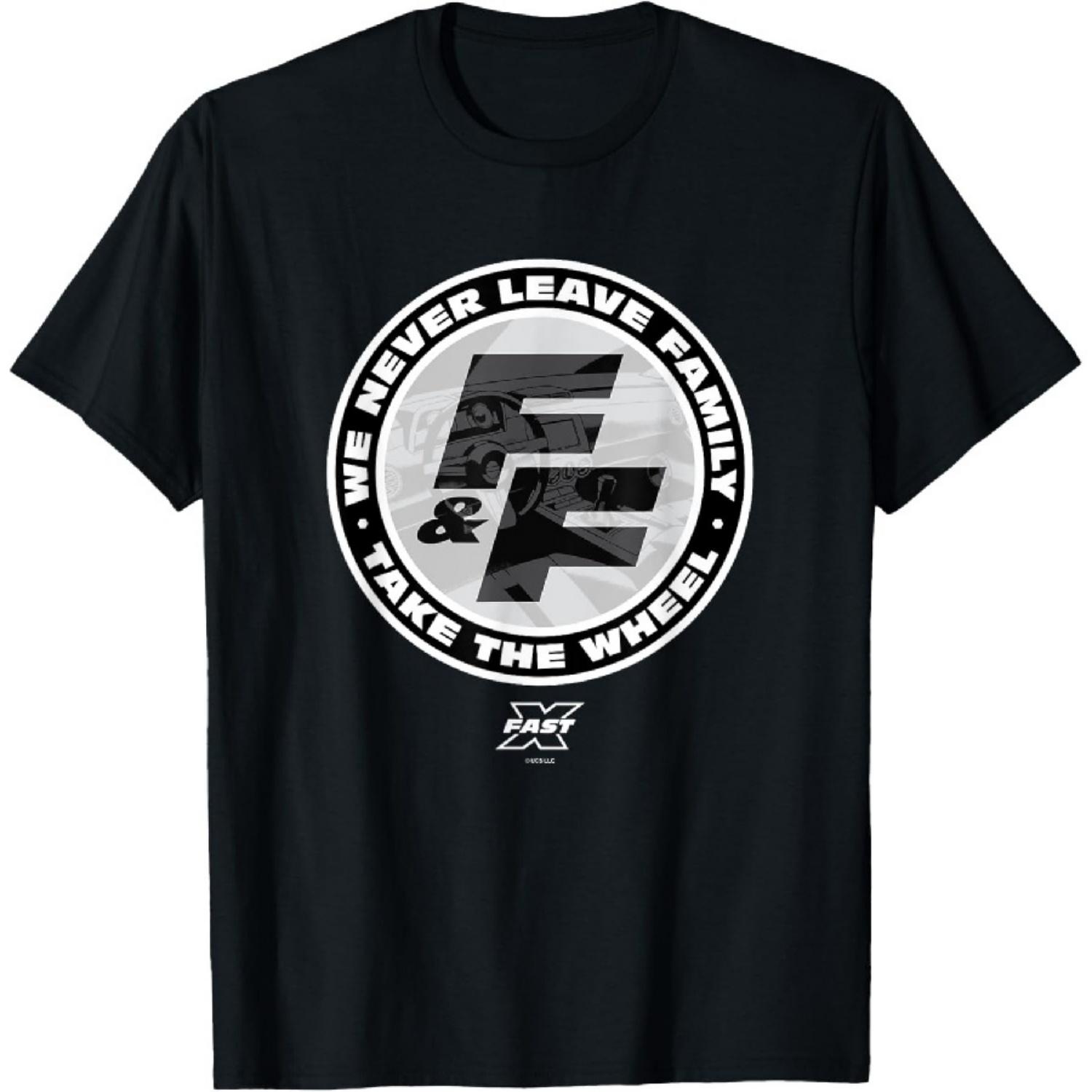 

Fast X We Never Leave Family Take The Wheel Poster T-Shirt XXXXXL чорний
