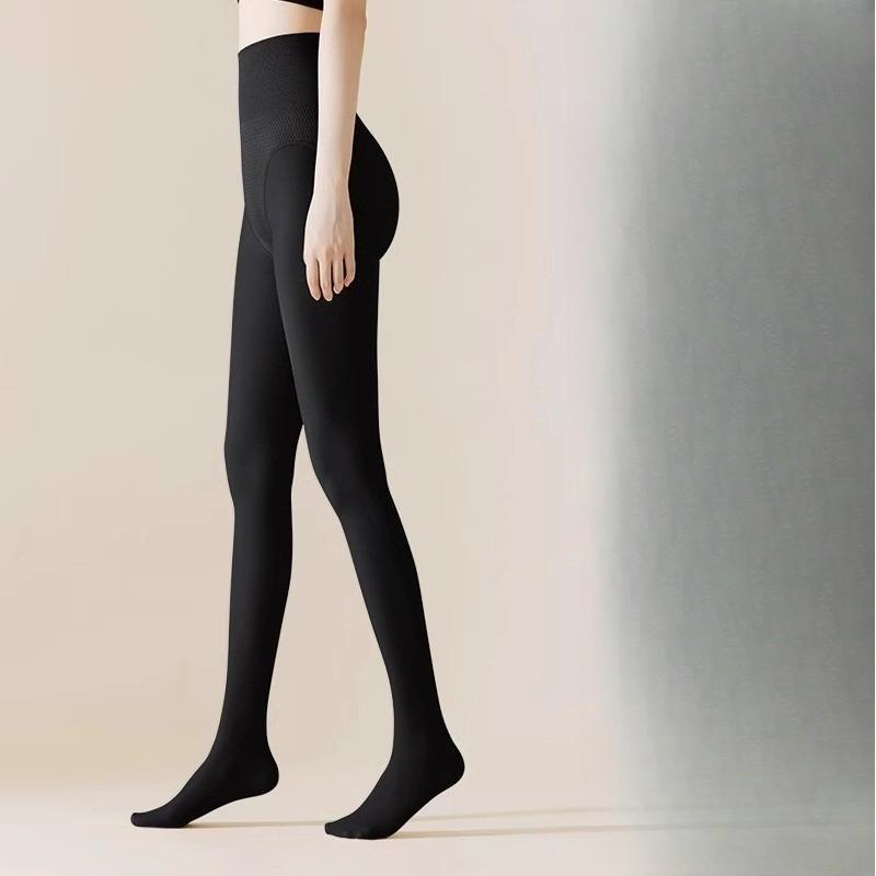 

Женские осенне-зимние леггинсы-колготки большого размера, с эффектом голых ног, на флисовой подкладке, цельные, с ощущением обнаженности. One Size