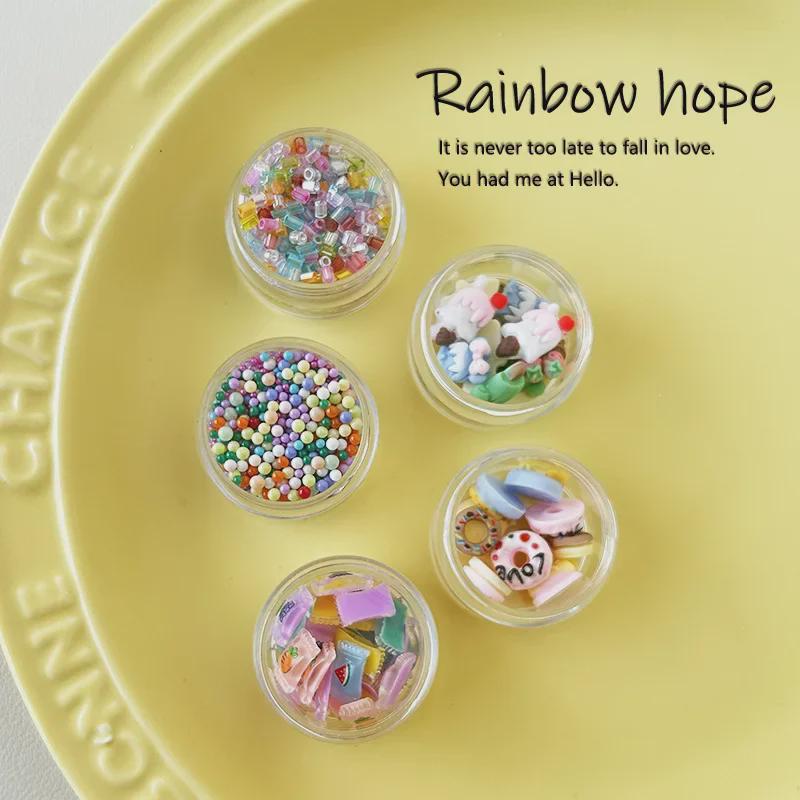 Cartoon Ice Cream & Donut Resin Nail Art Accessories