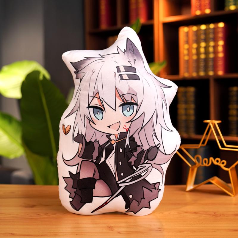 Non-Toxic 45Cm Arknights Pillow Game Amiya Lappland Gladiia Pillow Double Sided Printing Cushion Plushies Cute Fans Gifts Home Decoration