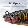 3D Minnow Fishing Lures Salt Swimbait Wobbler Multi-Section Fishing Lures Saltwater Fishing Lures Fishing Baits Wobbler