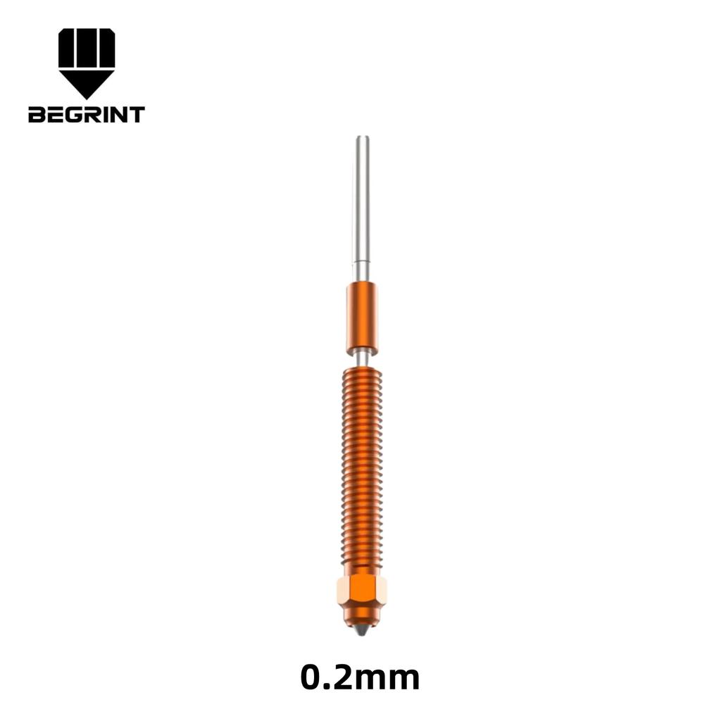 Unicorn Nozzle Creality K2/K2 Plus/K2Pro Quick-Swap Nozzle, Unicorn All-Metal Hardened Steel FIT Creality Hi Hotend Assembly