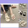 Elegant Bowknot Two-way Wear Flat Sandals For Women Summer Stylish Thick Sole Casual Design