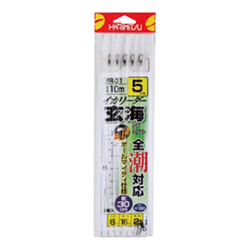 HARIMITSU Genkai Special Squid Leader, Medium, for 5 Lines, 10m, 6-inch Fluorocarbon, VR-31