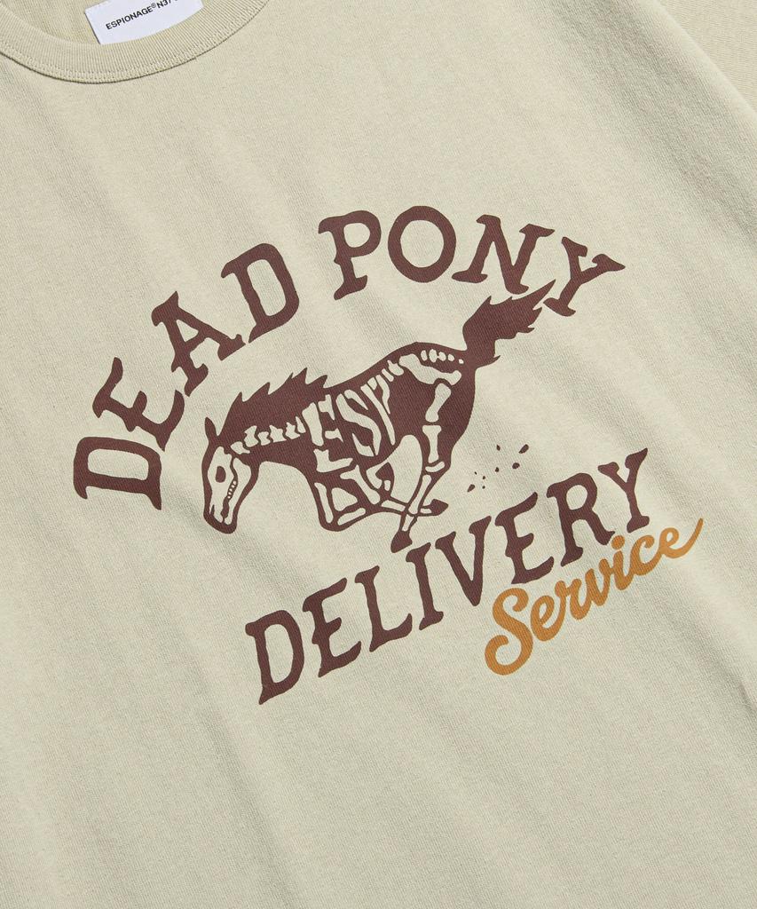 ESPIONAGE Dead Pony Service Heavyweight Tee Sand