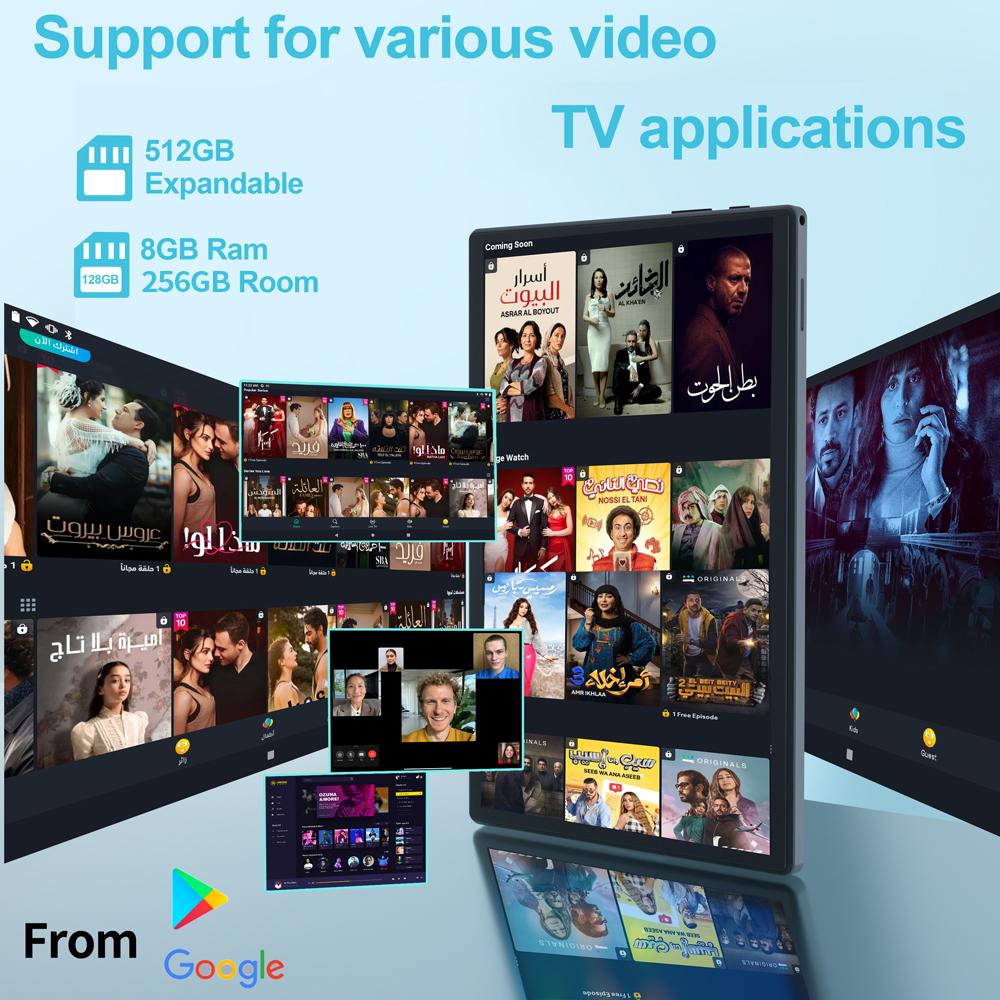 BDF P40 Delicato Ai CPU 8GB+256GB Octa Core Android 12 ,Schermo LCD HD 10.35 Pollici Tablet Pad Tablet