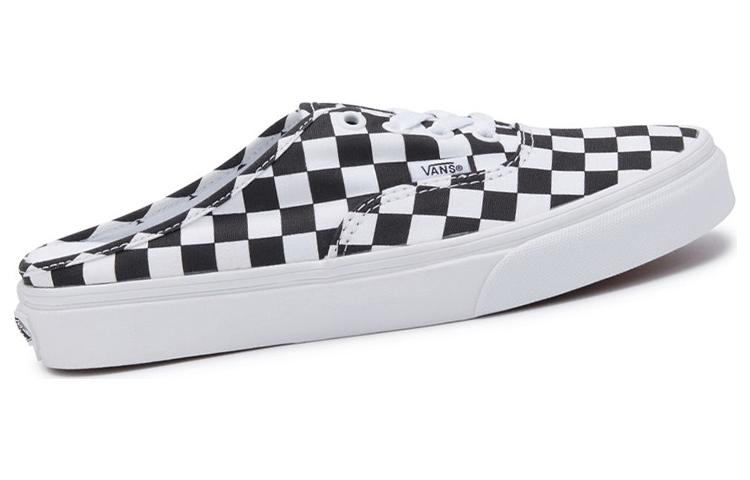 Vans Authentic Checkerboard Cushioning Lightweight Breathable Low top Skateboard Shoes Unisex Black White Checkerboard VN0A54F75GU1