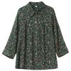 Plus Size XL-7XL Women's Elegant Blouses  Casual Loose Vintage Print Summer Long Sleeve Top Female Shirt