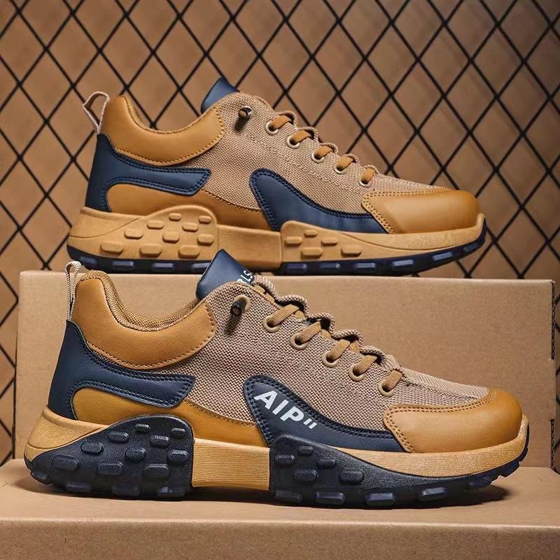 

Large size men s shoes summer mesh breathable casual sports shock absorption running sports shoes trendy casual shoes 37